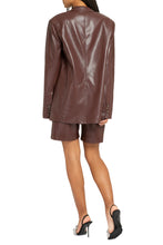 Load image into Gallery viewer, Ariza vegan leather blazer
