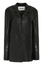 Load image into Gallery viewer, Ariza vegan leather blazer
