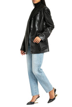 Load image into Gallery viewer, Ariza vegan leather blazer
