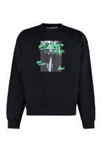 Load image into Gallery viewer, Printed cotton crew-neck sweatshirt
