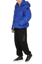 Load image into Gallery viewer, Hooded full-zip down jacket
