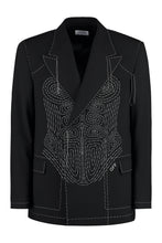 Load image into Gallery viewer, Wool blend double-breasted jacket
