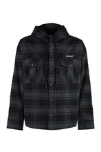 Load image into Gallery viewer, Hooded checked overshirt
