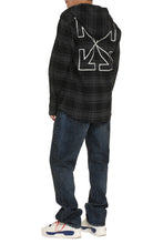 Load image into Gallery viewer, Hooded checked overshirt
