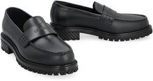 Load image into Gallery viewer, Military leather loafers

