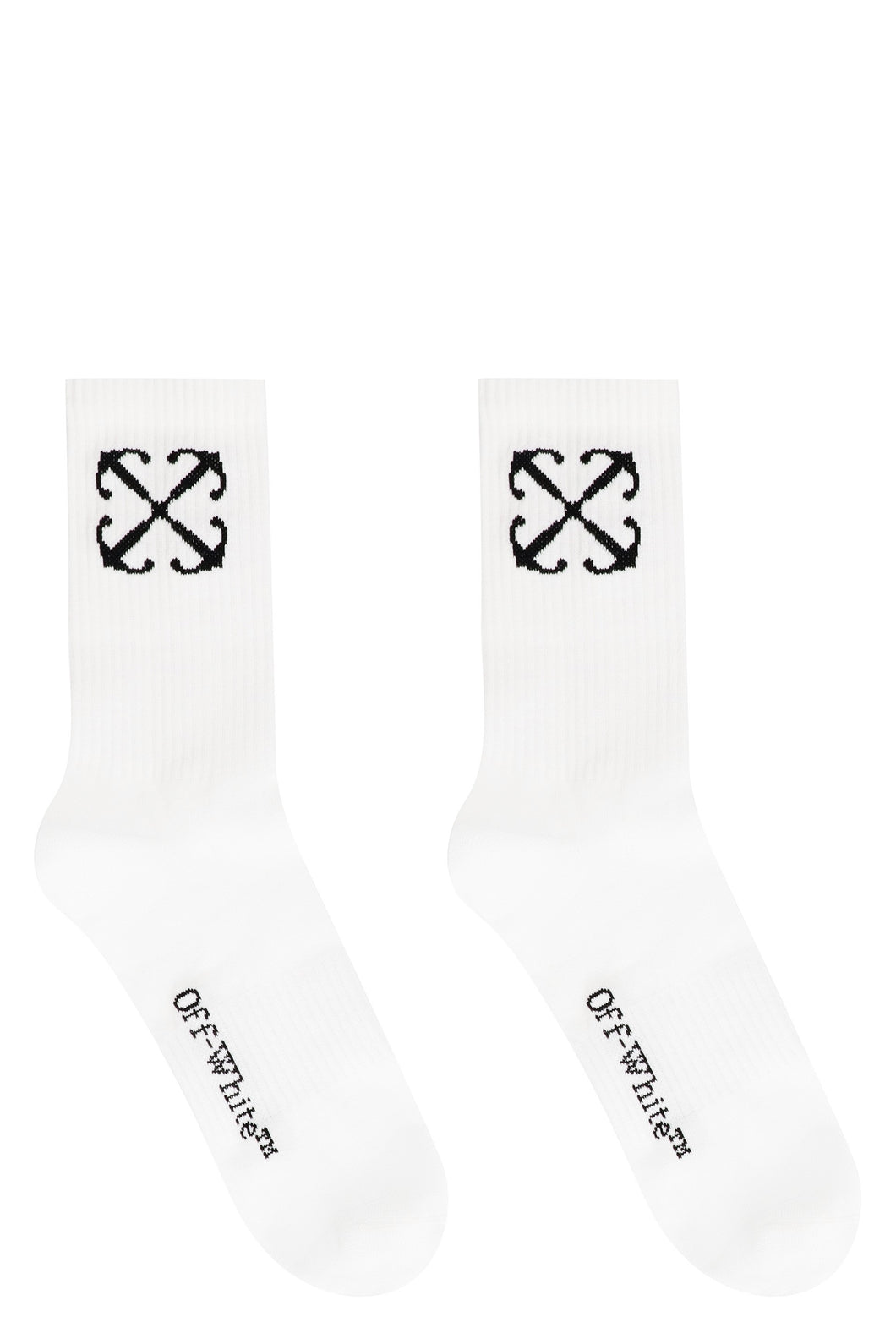 Logo cotton blend socks
