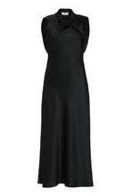 Load image into Gallery viewer, Satin dress with decorative  cross
