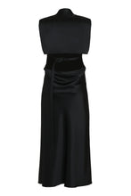 Load image into Gallery viewer, Satin dress with decorative  cross

