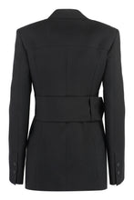 Load image into Gallery viewer, Wool single-breasted blazer
