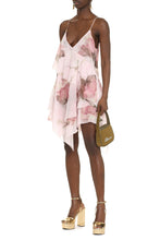Load image into Gallery viewer, Printed silk mini dress
