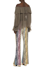 Load image into Gallery viewer, Ruffled silk blouse
