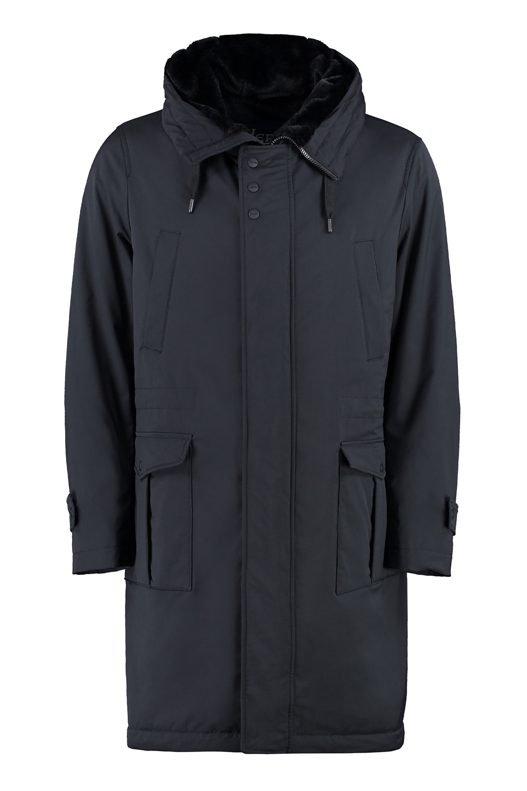 Technical fabric parka