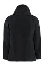 Load image into Gallery viewer, Hooded techno fabric raincoat
