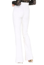 Load image into Gallery viewer, Flared crêpe trousers

