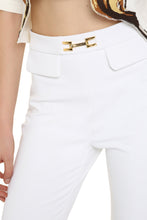 Load image into Gallery viewer, Metal horsebit detail skinny trousers
