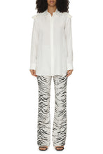 Load image into Gallery viewer, Flared viscose trousers
