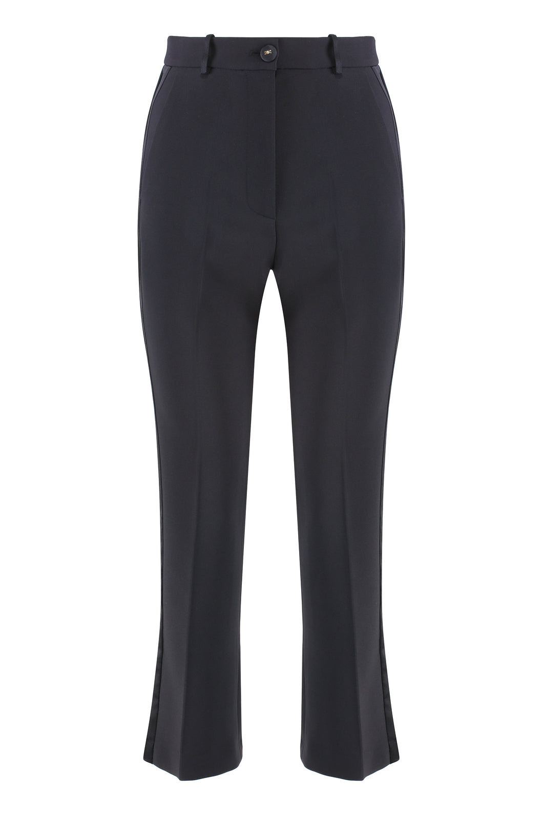 Cropped flared trousers