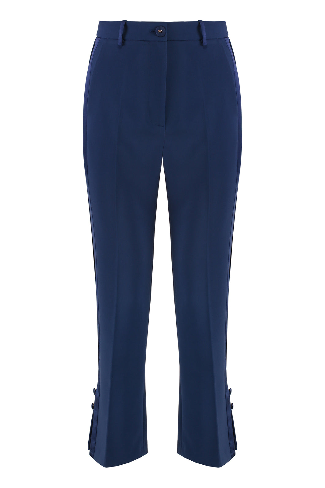Cropped flared trousers