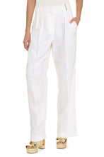 Load image into Gallery viewer, Linen wide leg trousers
