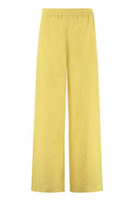 Load image into Gallery viewer, Linen wide leg trousers
