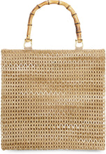 Load image into Gallery viewer, Panarea raffia tote bag
