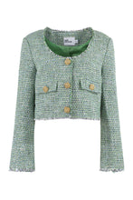 Load image into Gallery viewer, Boucle jersey single-breasted jacket
