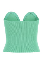 Load image into Gallery viewer, Ribbed knit corset top
