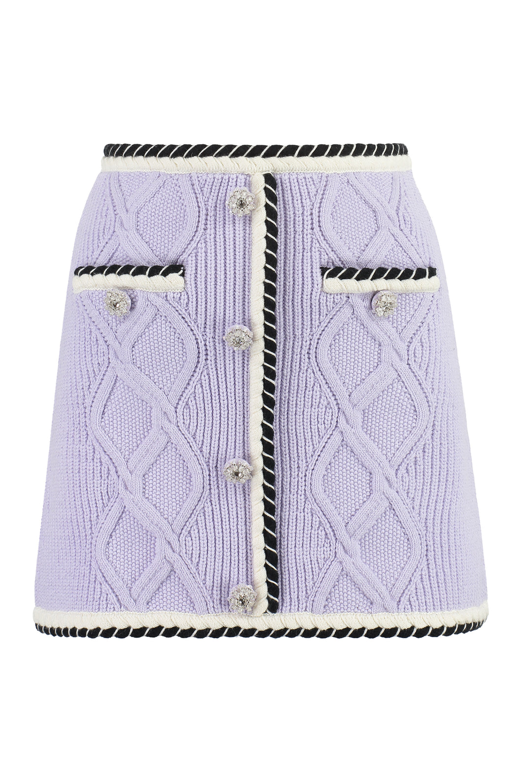 Knitted mini skirt