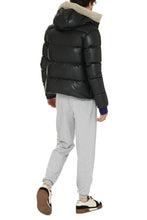 Load image into Gallery viewer, Hooded bomber-style down jacket
