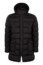 Load image into Gallery viewer, Techno fabric long down jacket
