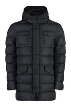 Load image into Gallery viewer, Long hooded down jacket
