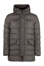 Load image into Gallery viewer, Hooded nylon down jacket
