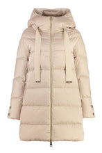 Load image into Gallery viewer, Long hooded down jacket
