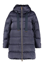 Load image into Gallery viewer, Long hooded down jacket
