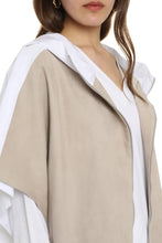 Load image into Gallery viewer, Suede cape coat

