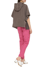 Load image into Gallery viewer, Suede cape coat

