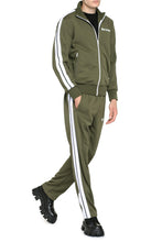 Load image into Gallery viewer, Contrasting stripes full-zip jacket

