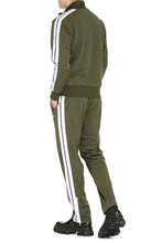 Load image into Gallery viewer, Contrasting stripes full-zip jacket
