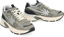 Load image into Gallery viewer, Leather and fabric low-top sneakers
