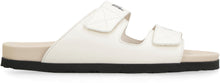 Load image into Gallery viewer, Leather slides with logo
