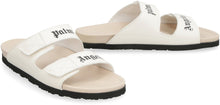 Load image into Gallery viewer, Leather slides with logo
