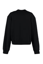 Load image into Gallery viewer, Cotton crew-neck sweatshirt with logo
