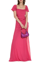 Load image into Gallery viewer, Dress with draping on the chest
