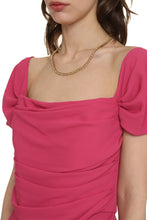Load image into Gallery viewer, Dress with draping on the chest
