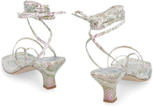 Load image into Gallery viewer, Betty snakeskin print leather sandals
