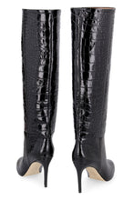 Load image into Gallery viewer, Croco-print leather boots
