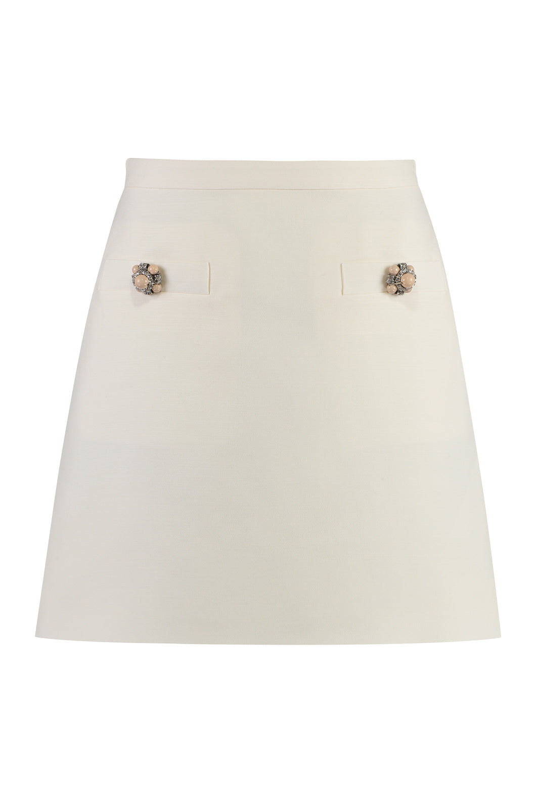 Crepe mini skirt