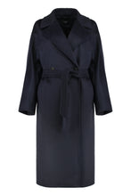 Load image into Gallery viewer, Midi double-breasted coat in wool
