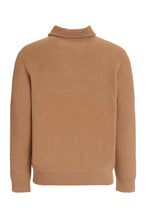 Load image into Gallery viewer, High collar zipped cardigan

