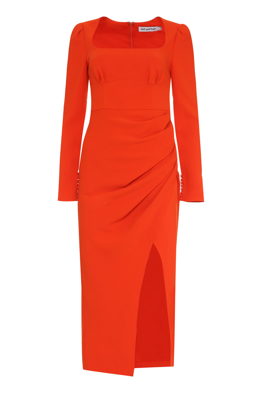 Crepe-cady dress